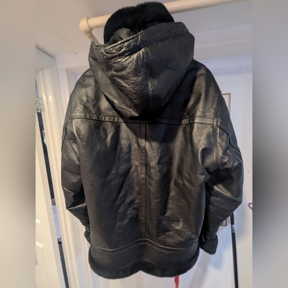 Wilda Genuine Leather Hooded Jacket - Picture 2 of 4